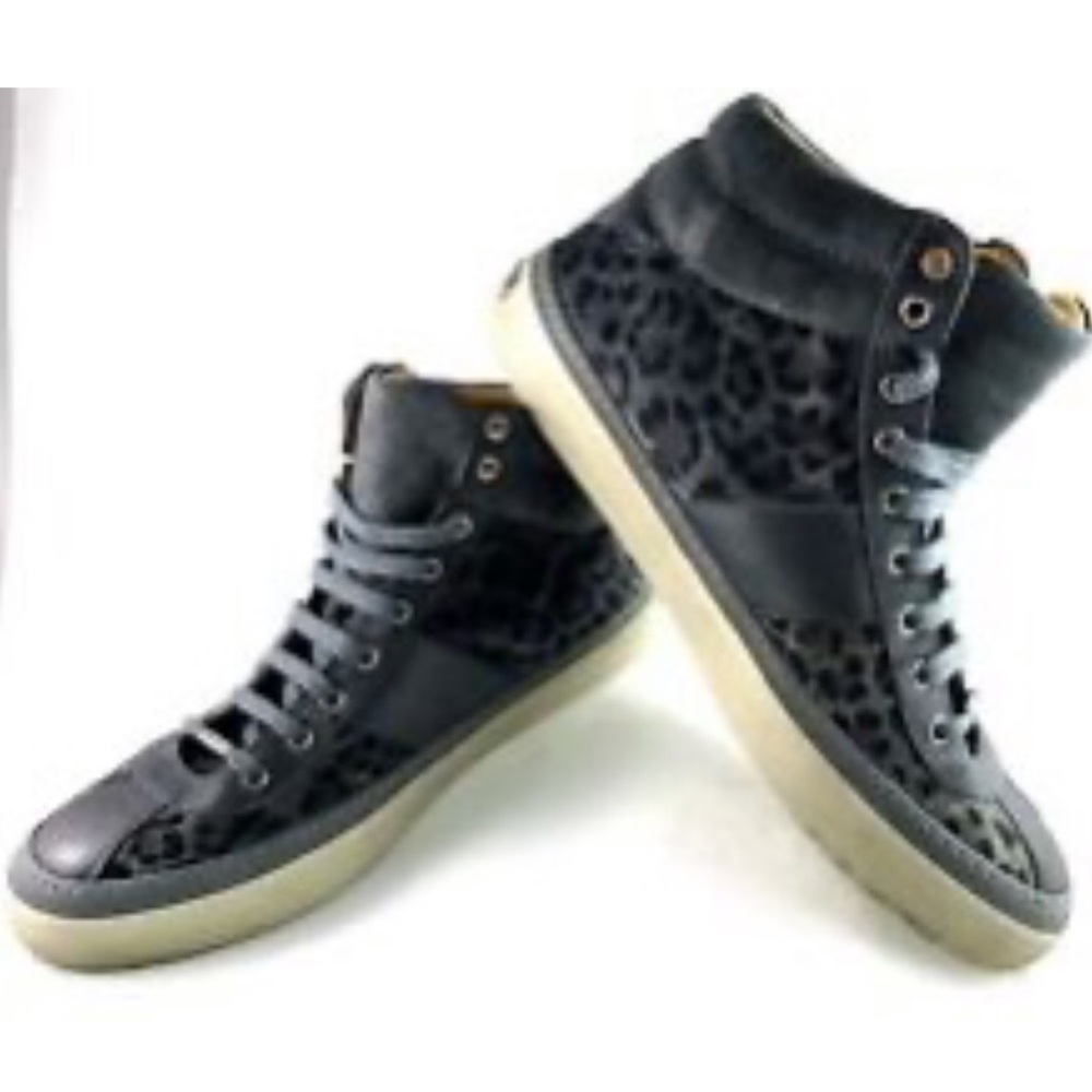 *SOLD* Jimmy Choo Leopard Print High Top Sneaker